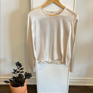 Babaton Deco Blouse in Whitecap Grey